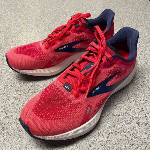 Brooks Launch 9 Running Shoes Pink Fuchsia Cobalt Size 7.5 - Picture 10 of 10